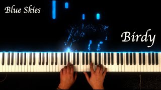 Blue Skies by Birdy - Piano Accompaniment - Piano Karaoke - Piano Backing Track - Sheet Music Resimi