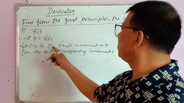 Derivative first principle For Grade 11 & 12  B math PART 01