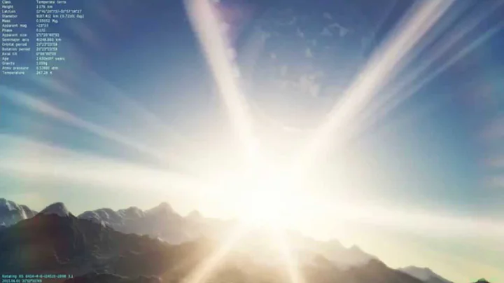 Sunrise on an alien world