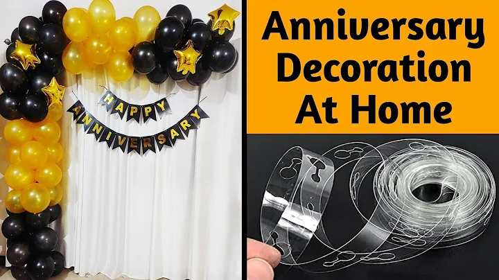 Simple Anniversary Decoration ideas At Home | Simple anniversary party decoration at home.