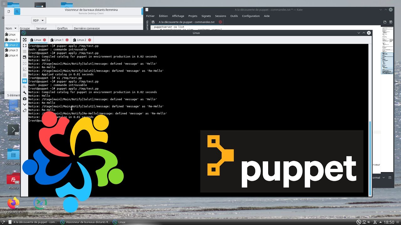 A la découverte de Puppet - YouTube