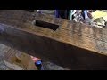 [Time-lapse] Refinishing an old barn beam for a mantle