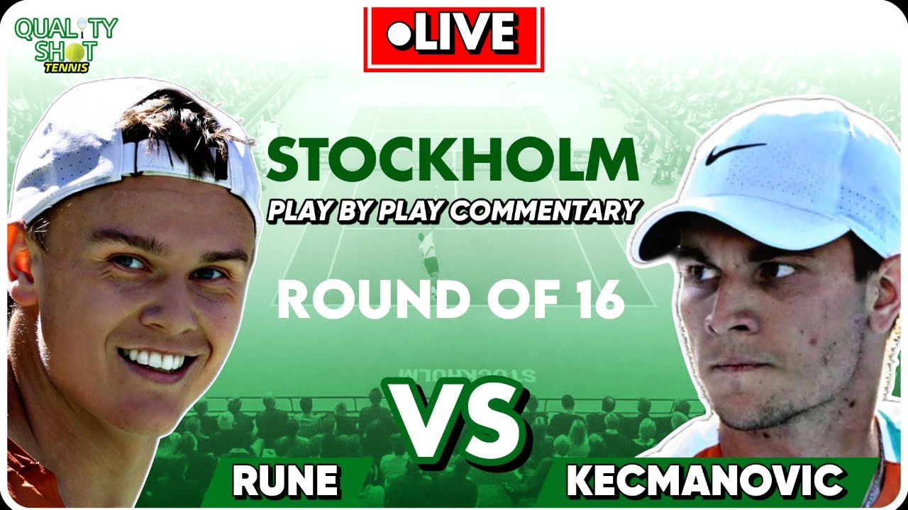 🎾RUNE vs KECMANOVIC ATP Stockholm Open 2023 LIVE Tennis Play-by-Play Stream