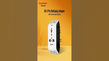 Anchor 6A 3 Pin Multi Plug Socket Travel Adapter (Buy now product Link in the Comments)