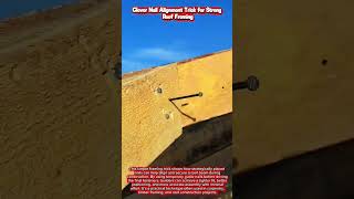 Clever Nail Alignment Trick for Strong Roof Framing #woodworking #craftsmanship #wood