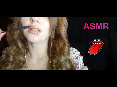 ASMR Türkçe | Spit Painting And Cleaning | Ağız Sesleri