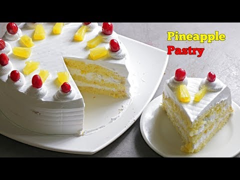 Pineapple Pastry | పైన్ఆపిల్ కేక్ | కూల్ కేక్ | Birthday Cake | Pineapple Cake Recipe