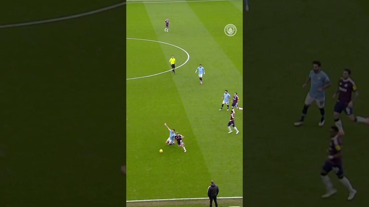 A DOUBLE NUTMEG AND PEPS REACTION Mancity Football Skills Shorts Shortsvideo Shortsfeed