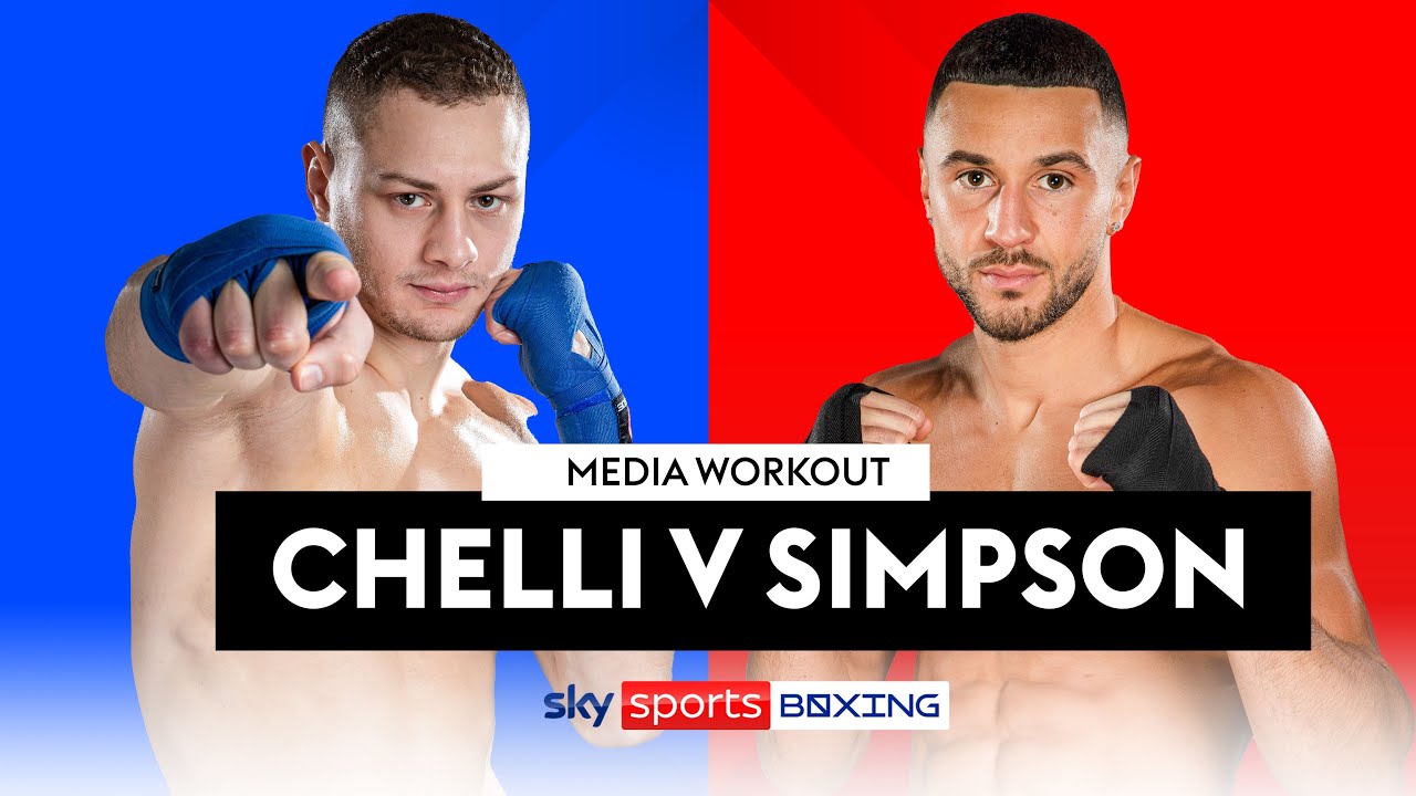 ZAK CHELLI V CALLUM SIMPSON! 🔥 | Live Media Workout - YouTube