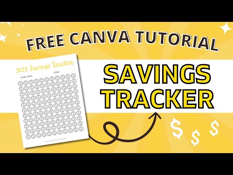 MONEY SAVINGS TRACKER IN UNDER 3 MINUTES | Make u0026 Sell Free Printables with Canva