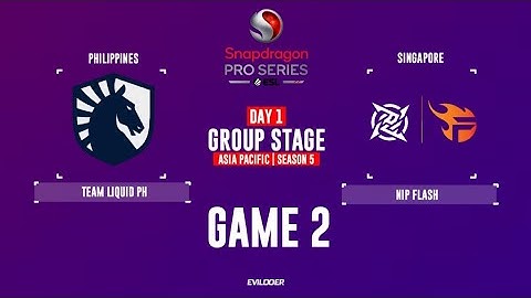 TEAM LIQUID ECHO VS NIP FLASH GAME 2 | SNAPDRAGON MOBILE CHALLENGE FINALS S5 DAY 1