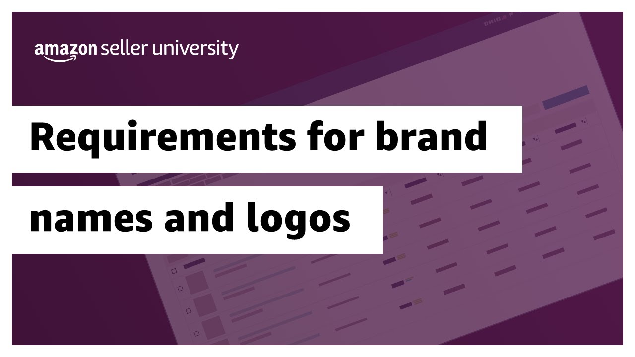 Requirements for brand names and logos in the  store 