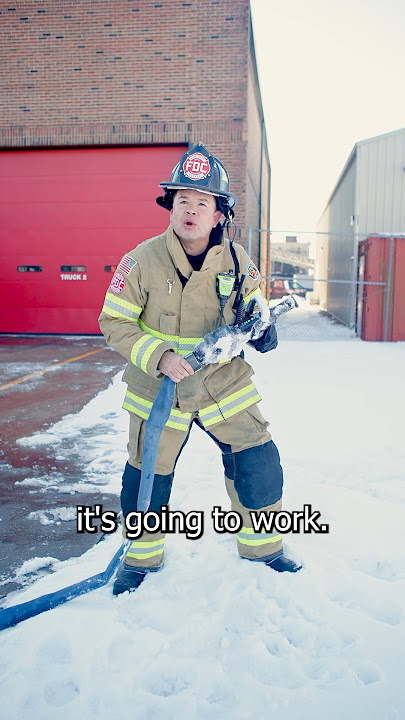 Everyone agrees, he had it coming. #firefighter #ice #water