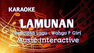 Lamunan-Wahyu F Giri || Karaoke lagu Lirik Music Interactive