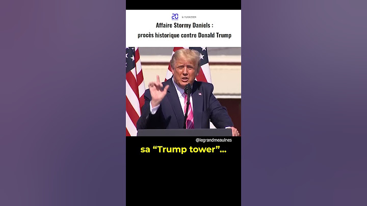 Donald Trump au pénal, victime d'une nouvelle injustice (affaire Stormy Daniels)