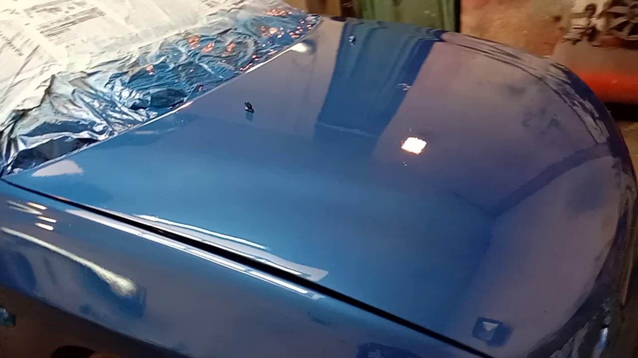 Lancer GLX tahun 1997 cat  full body warna  biru  metalica 