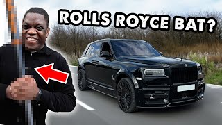 *GANGSTER* ROLLS ROYCE COMES WITH A BASEBALL BAT