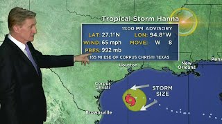 Tracking Tropical Storm Hannah and Tropical Storm Gonzalo