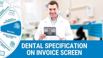 GoodX Web - Dental Specification on Invoice Screen