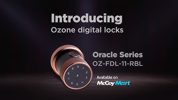 Ozone Smart Biometric Door Lock Oracle OZ-FDL-RBL available on McCoy Mart.
