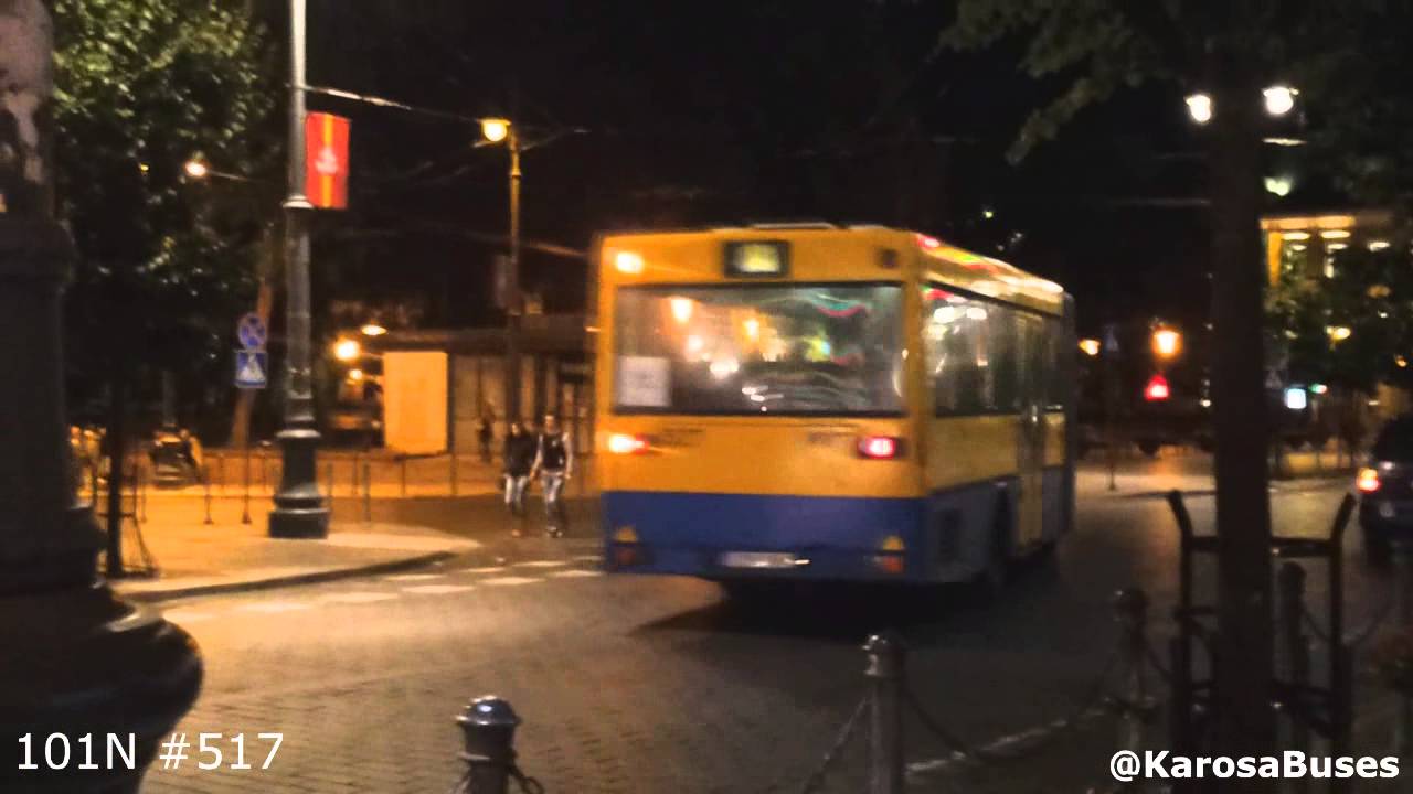 Night buses in Vilnius (2014 Dainų šventė) - YouTube