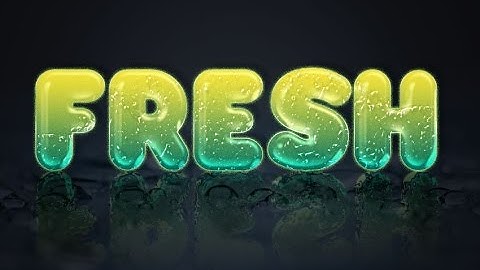 Photoshop CS6 Tutorial : How to Create Beautifull Glosy Text Effect