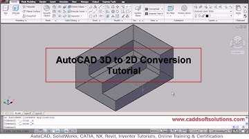 AutoCAD 3D to 2D Conversion Tutorial | Flatshot Command | AutoCAD 2010