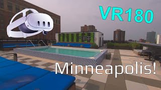 #minneapolis VR180 Rooftop Pool Condo Experience.