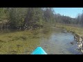 creek restoration:  backcountry kayak to the second bridge, may 2020