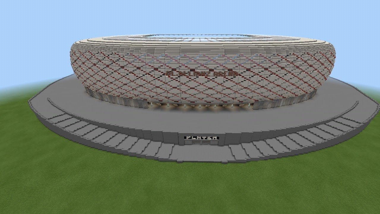Minecraft Bedrock Edition Custom Stadium DL.Allianz Arena DOWNLOAD
