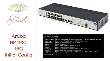 How to configure IP Address on Aruba HP 1920 16-G Switch!!! [NETWORKING]
