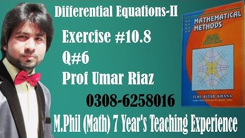 Ch#10, Mathematical Methods, Solutions of linear Systems, Exercise #10.8,Q#6