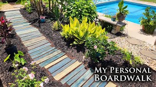 Creating a Wooden Garden Path in My Carolina Garden | Pallet wood garden projects