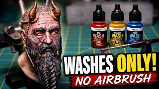 Tutorial completo per dipingere la testa di Mimir | Pelle realistica SOLO con i WASH screenshot 2