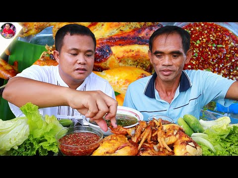 ไก่อบฟางซดน้ำเนื้อนุ่ม น้ำจิ้มรสเด็ดผักกรอบๆ แซ่บๆ