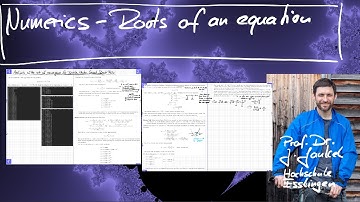 Numerics - Chapter 5.1.7 - Analysis rate of convergence for Bisection, Newton, Secant, Regula Falsi