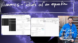 Numerics - Chapter 5.1.7 - Analysis Rate Of Convergence For Bisection, Newton, Secant, Regula Falsi