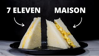 SANDWICH JAPONAIS  aux oeufs  MEILLEUR qu'au 7 ELEVEN - Recette Tamago Sando