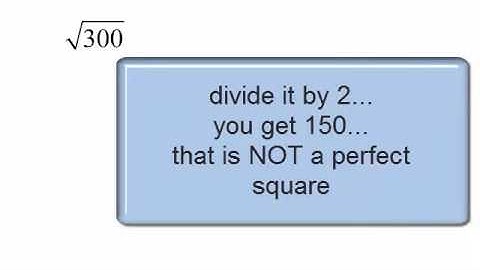 simplify radicals - factor tree