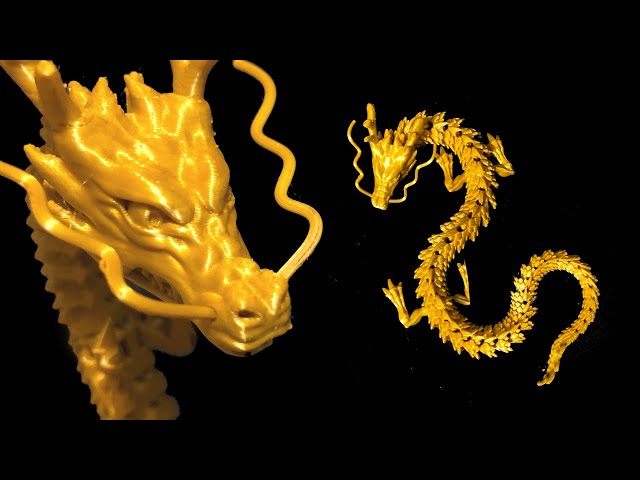Top 7 Articulated 3D print Dragons - 3D print timelapse compilation on  Creality CR-6 SE - 4K video 
