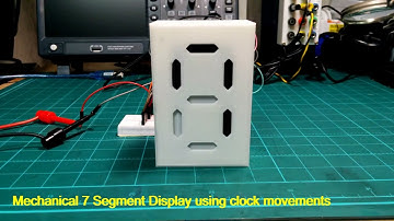Mechanical 7 Segment Display with Arduino (Open Source)