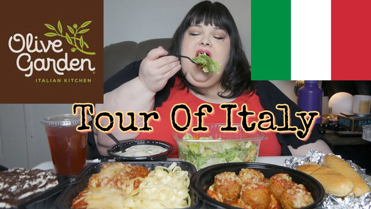 Olive Garden Tour Of Italy Italian Food Mukbang *Fire & Blood not A
