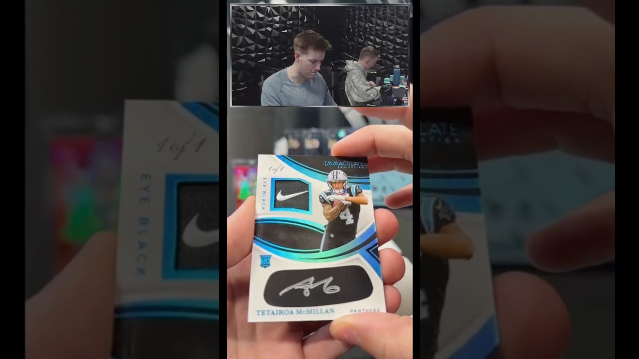 Predicting a 1/1! 😤 #shorts #cardbreaks #sportscards #nfl #nflcards #panini #football #viral