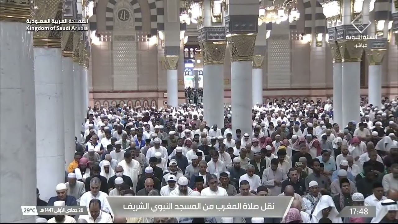 صلاة المغرب للشيخ عبدالباري الثبيتي 26 جمادى الأولى 1447هـ