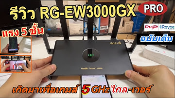 รีวิว Ruijie Reyee AX3000 (ฉบับเต็มยาวๆ) แนะนำ Router Gaming ขั้นเทพWIFI6 ใช้งานง่าย RG-EW3000GX PRO