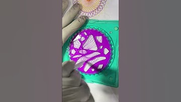 Spirograph ruler design ASMR Satisfying #shorts #ytshorts #asmr #satisfying