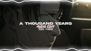 Christina Perri - A Thousand Years | Audio Edit