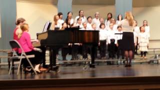 Warren-Prescott 3rd-5th grade chorus singing "Chatter With the Ange...