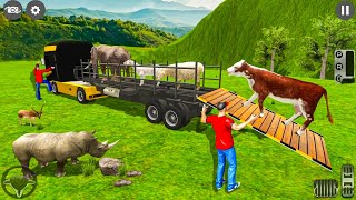 Farm Animal Transport Truck Simulator - Real Truck Zoo Transporter Driving - Android Gameplay screenshot 3