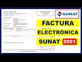 Cómo emitir una Factura Electrónica 2021 - Sunat